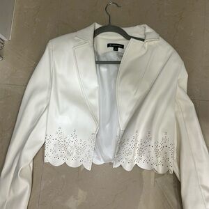 International concepts, leather style jacket